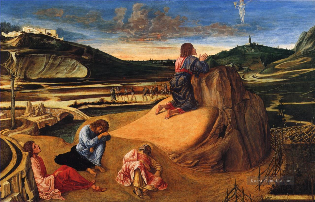 die Qual im Garten Renaissance Giovanni Bellini Ölgemälde